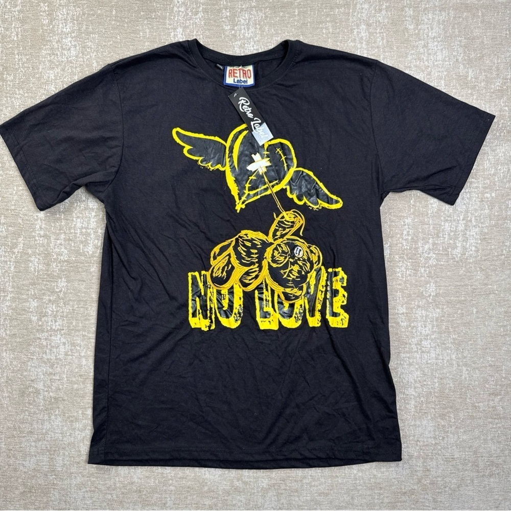 Retro Label No Love T-Shirt SZ XXL